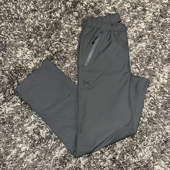 New Under Armour UA StormProof Lined Rain Pants in CastleRock / Black - Picture 1 of 15